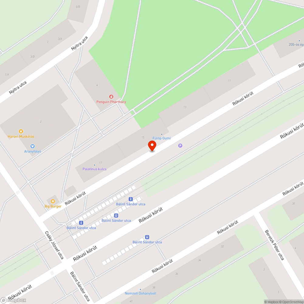 Műszaki nélküli, forgalomból kivont bejelentés helye