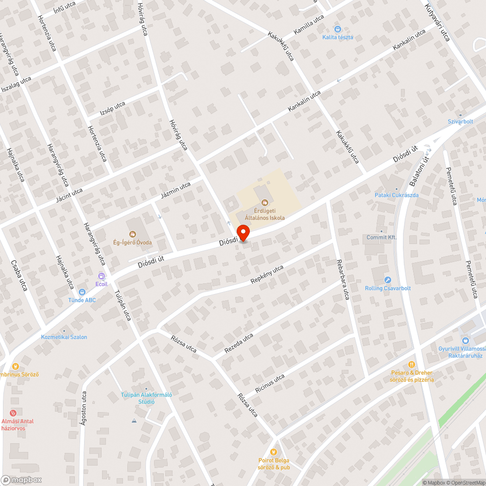 Veszélyes virágtartó bejelentés helye