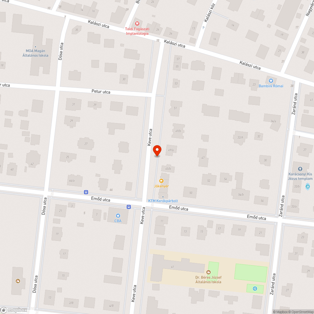 Kiszáradt gesztenyefa bejelentés helye