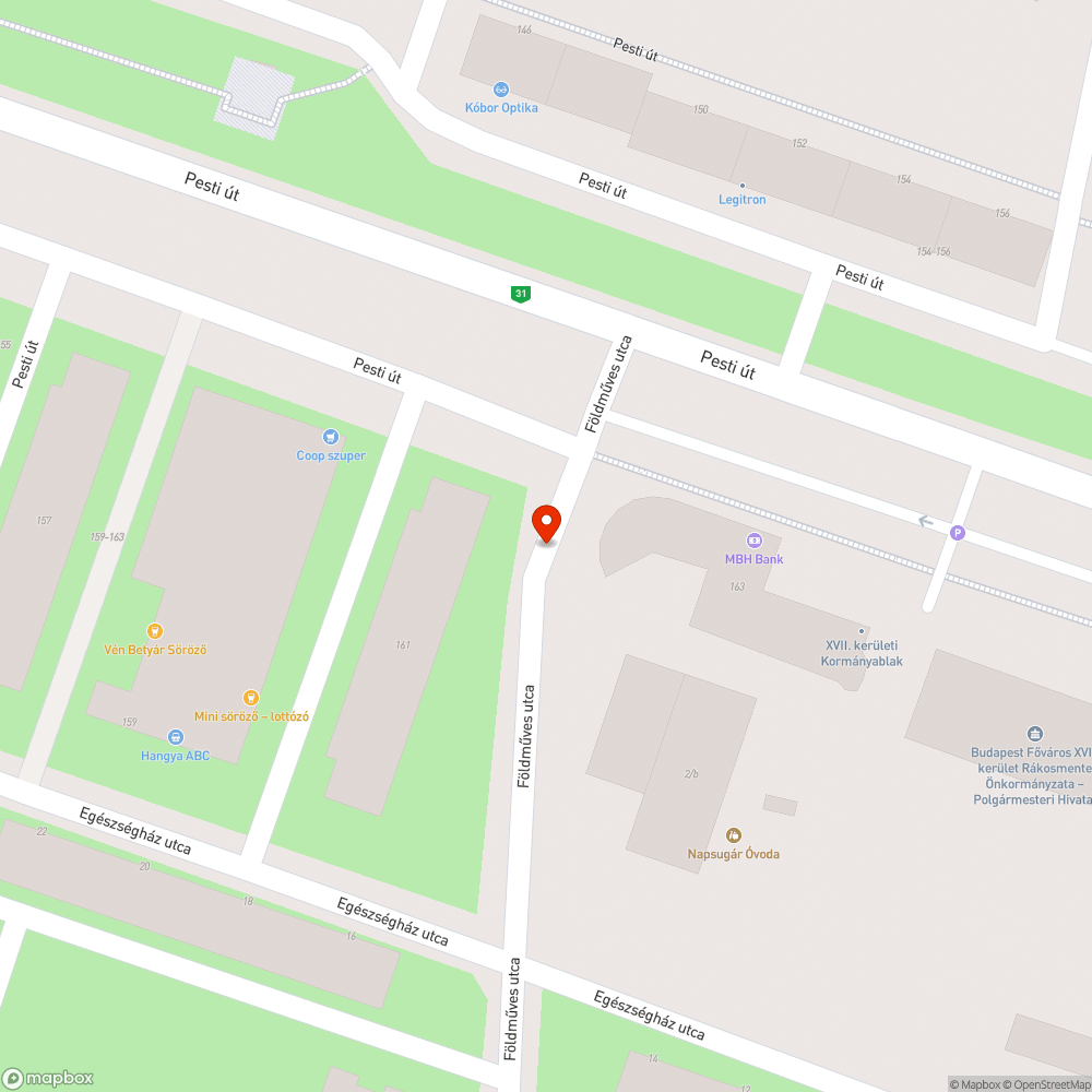 Üzemképtelen/sérült gépjármű bejelentés helye