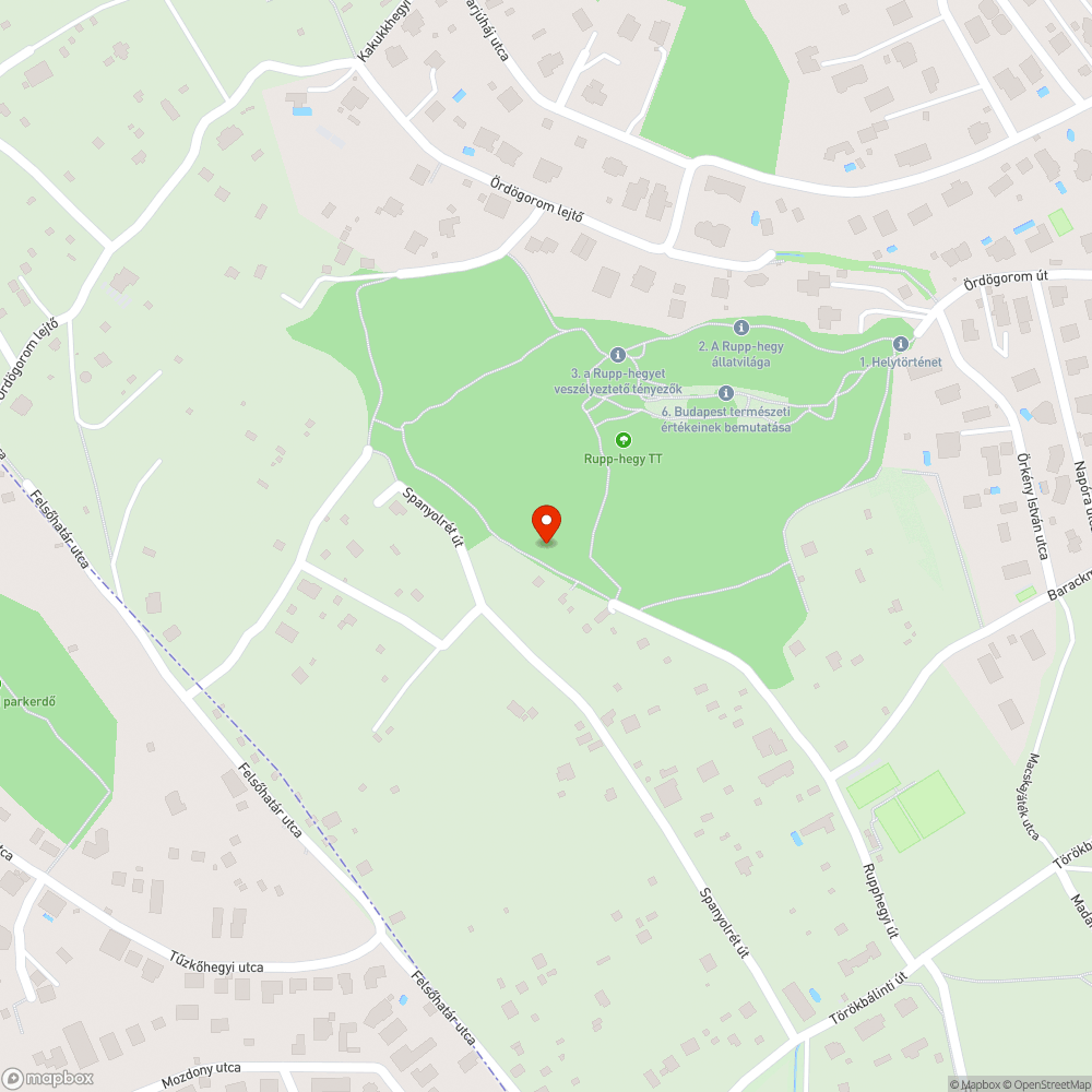 Autó az erdőben bejelentés helye