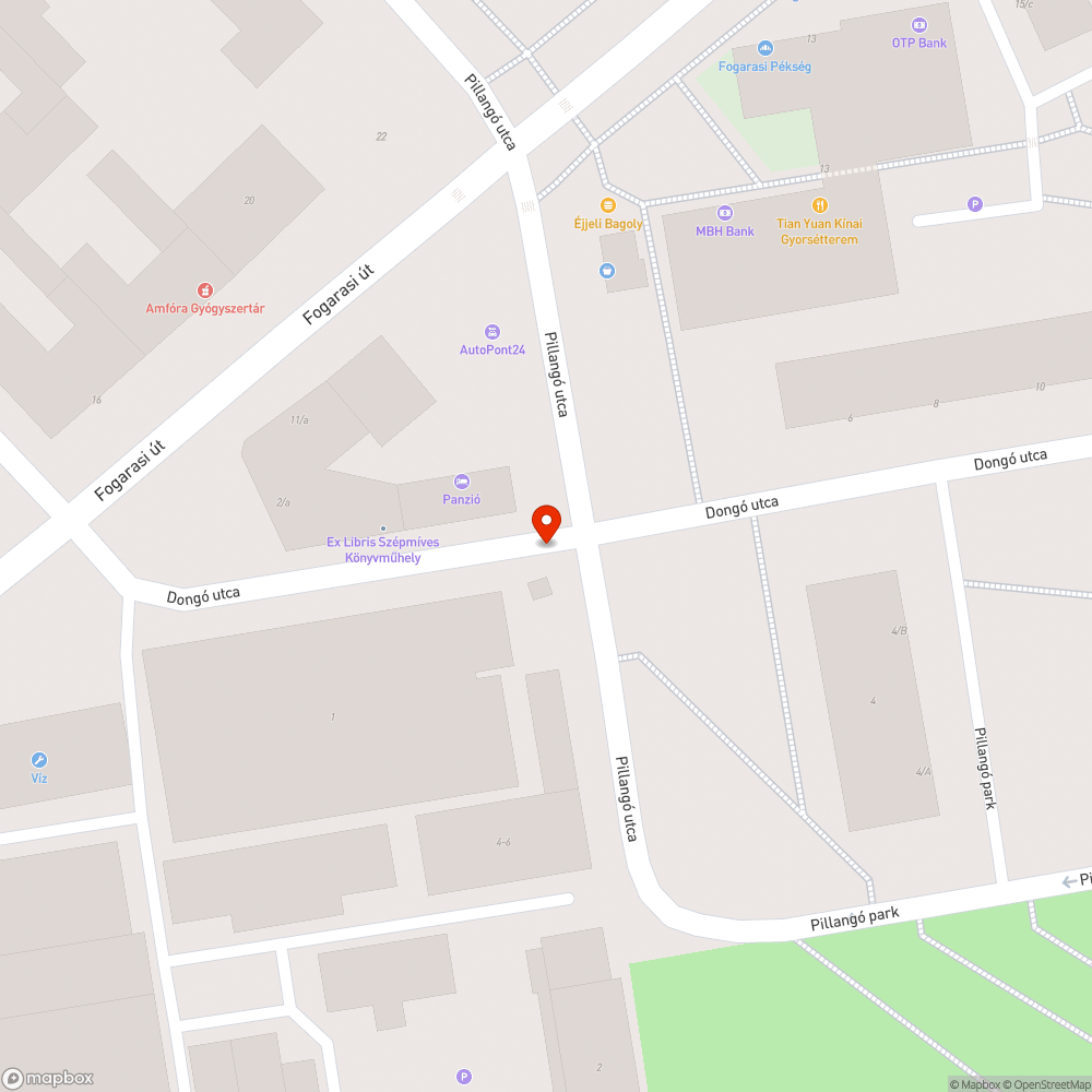 Kátyú bejelentés helye