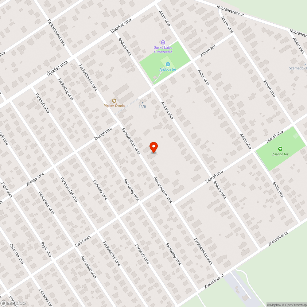 Járdahiba bejelentés helye