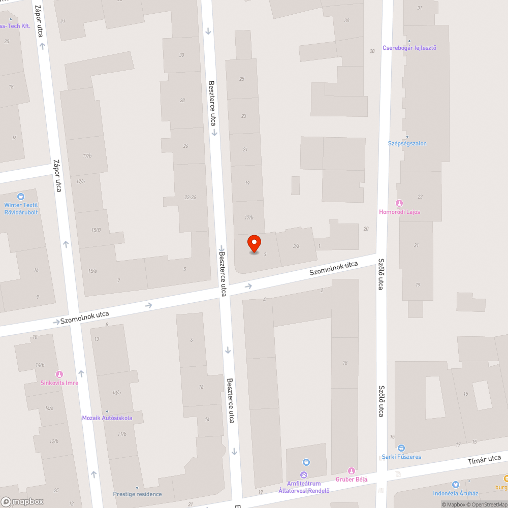 Egy parkolóhely megszüntetése bejelentés helye