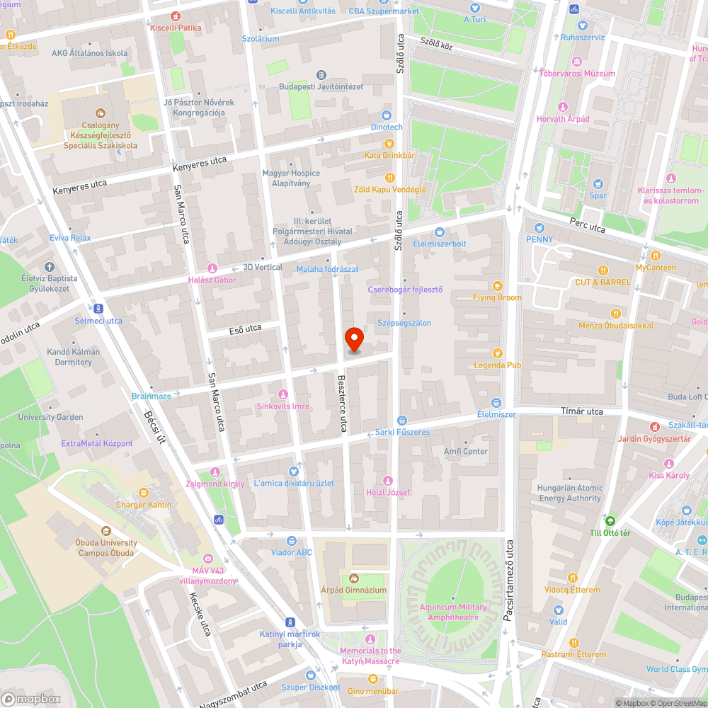 Rossz állapotban lévő járda bejelentés helye