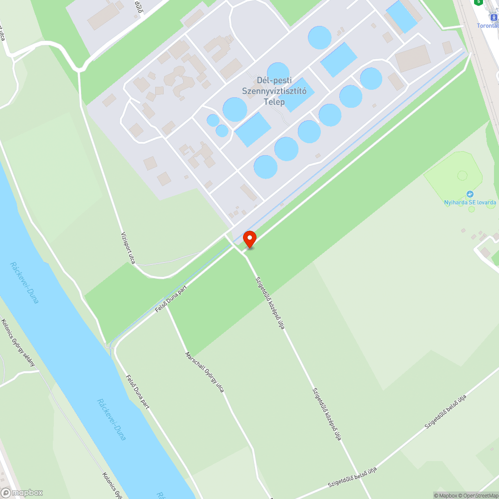 Szemét Soroksár Szigetdűlő bejelentés helye