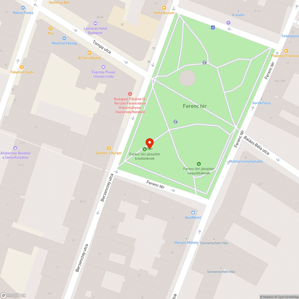 Javításra szoruló hinta bejelentés helye