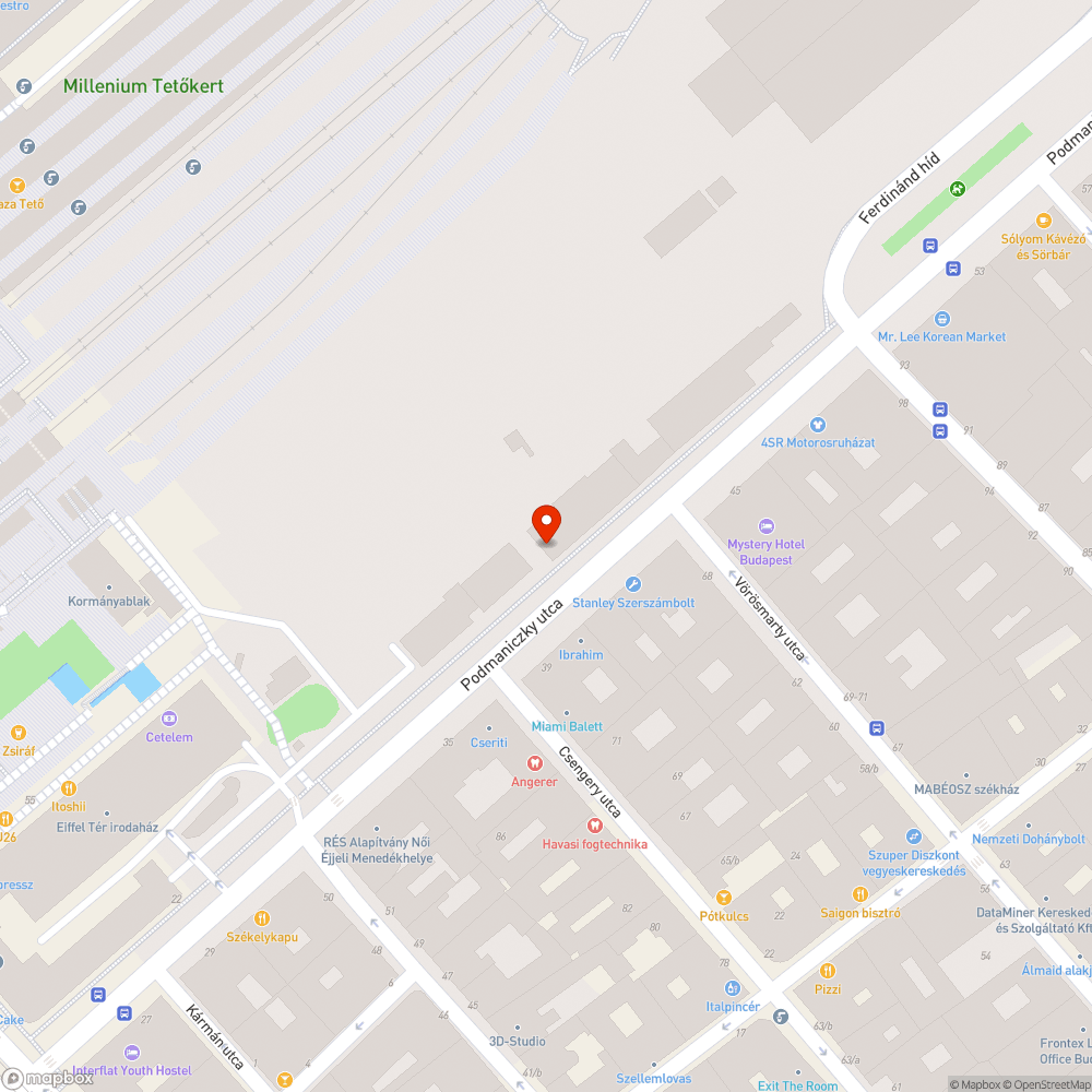 Veszélyes támfal bejelentés helye