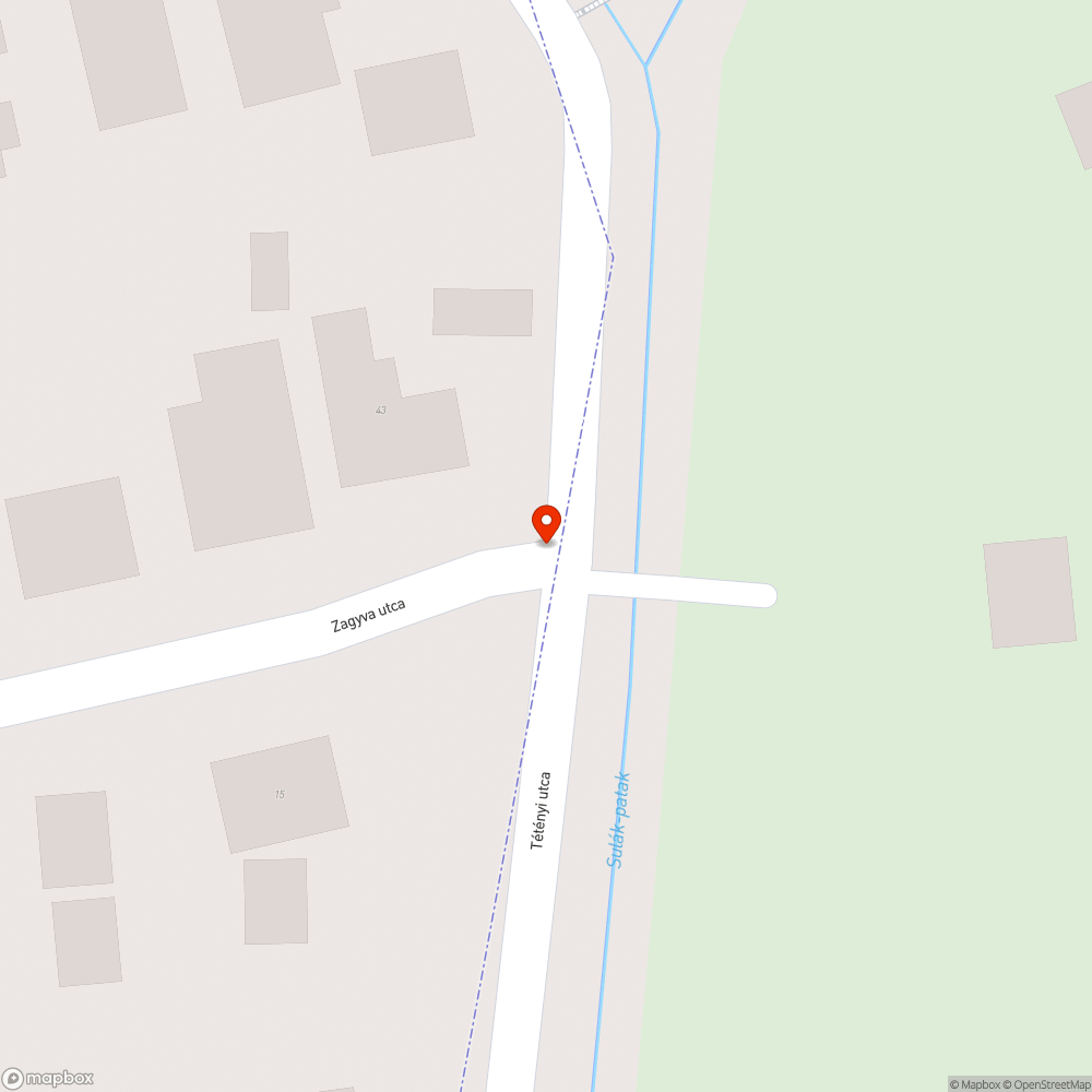 Leszakad útszél bejelentés helye