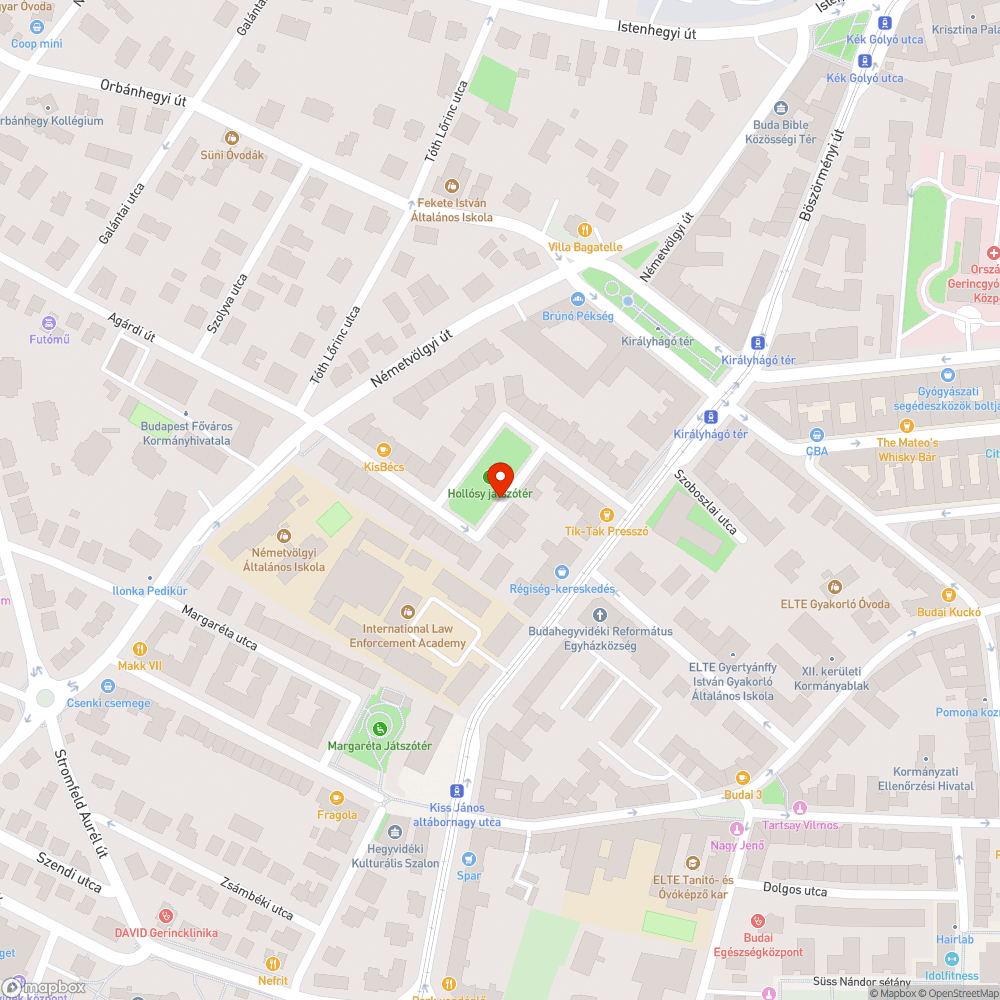 Forgalomcsillapító küszöb a játszótér mellett bejelentés helye