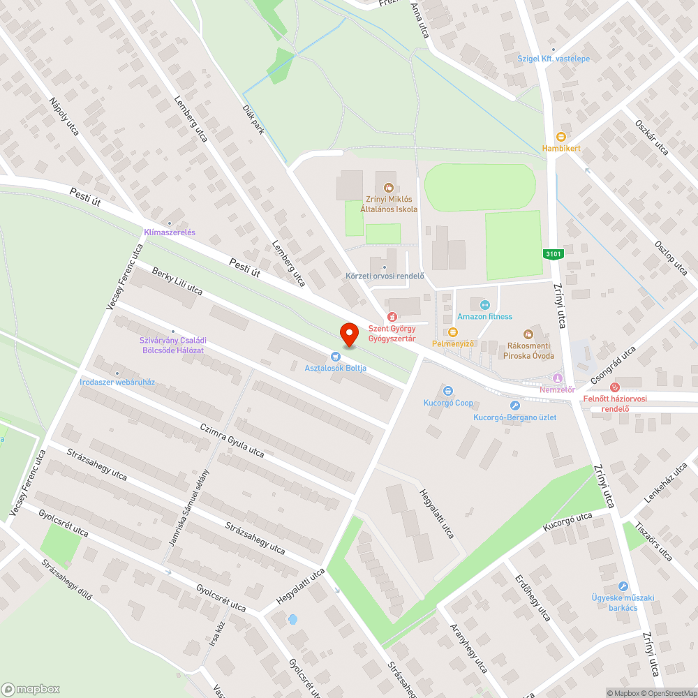 Az út szélén hagyott, forgalomból kivont gépjármű bejelentés helye