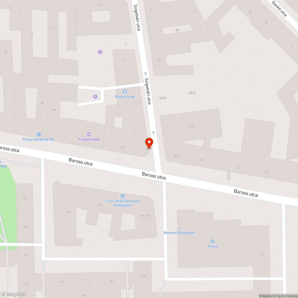 Nem megfelelően biztosított közterület-felbontás és zajterhelés bejelentés helye