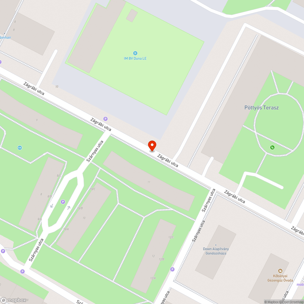 Hiányzó járda bejelentés helye