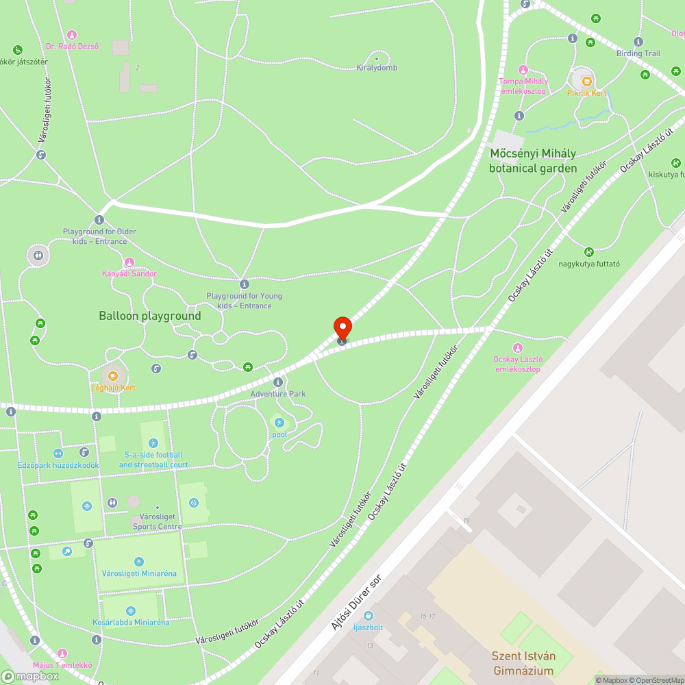 Sötétedés bejelentés helye