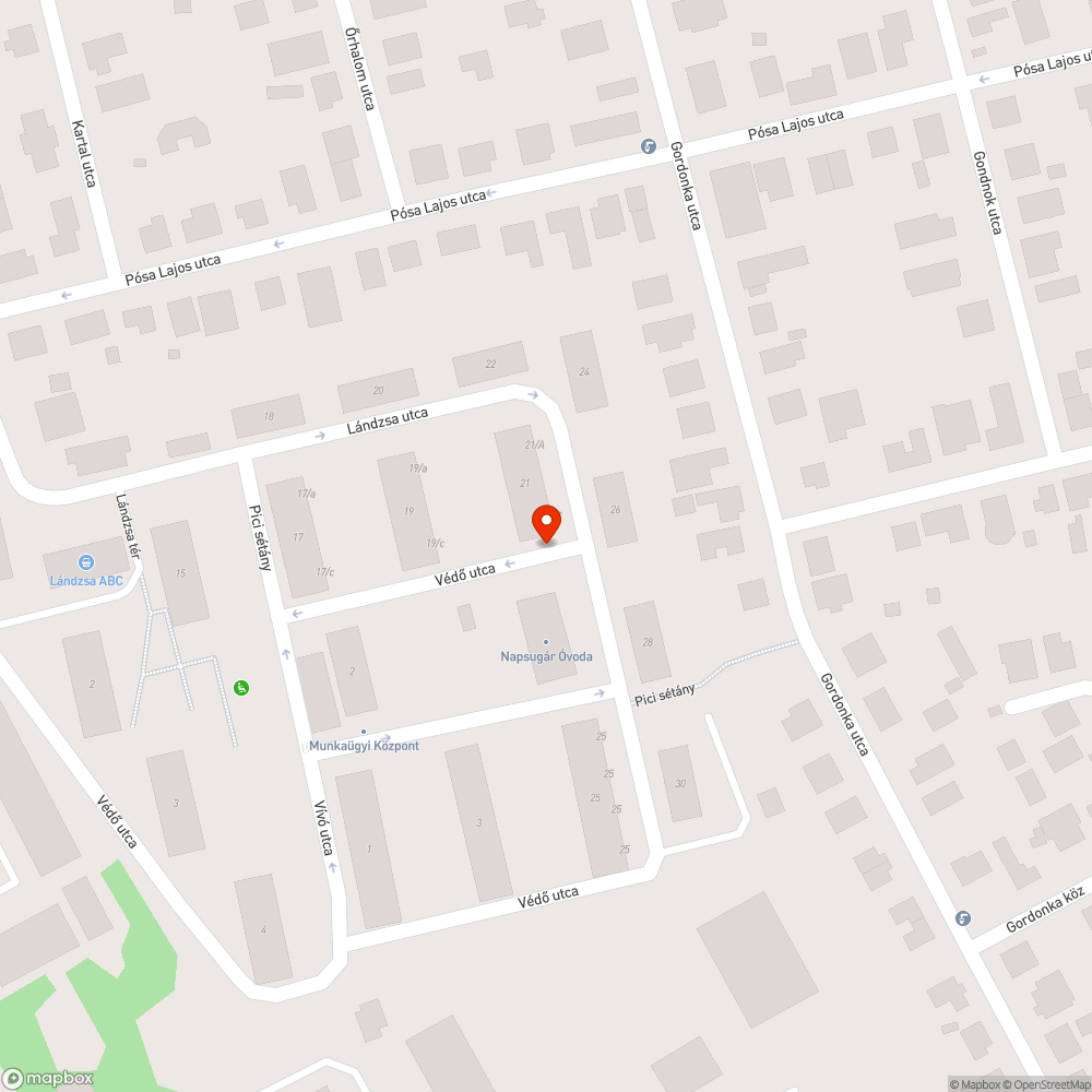 Zöldhulladék bejelentés helye