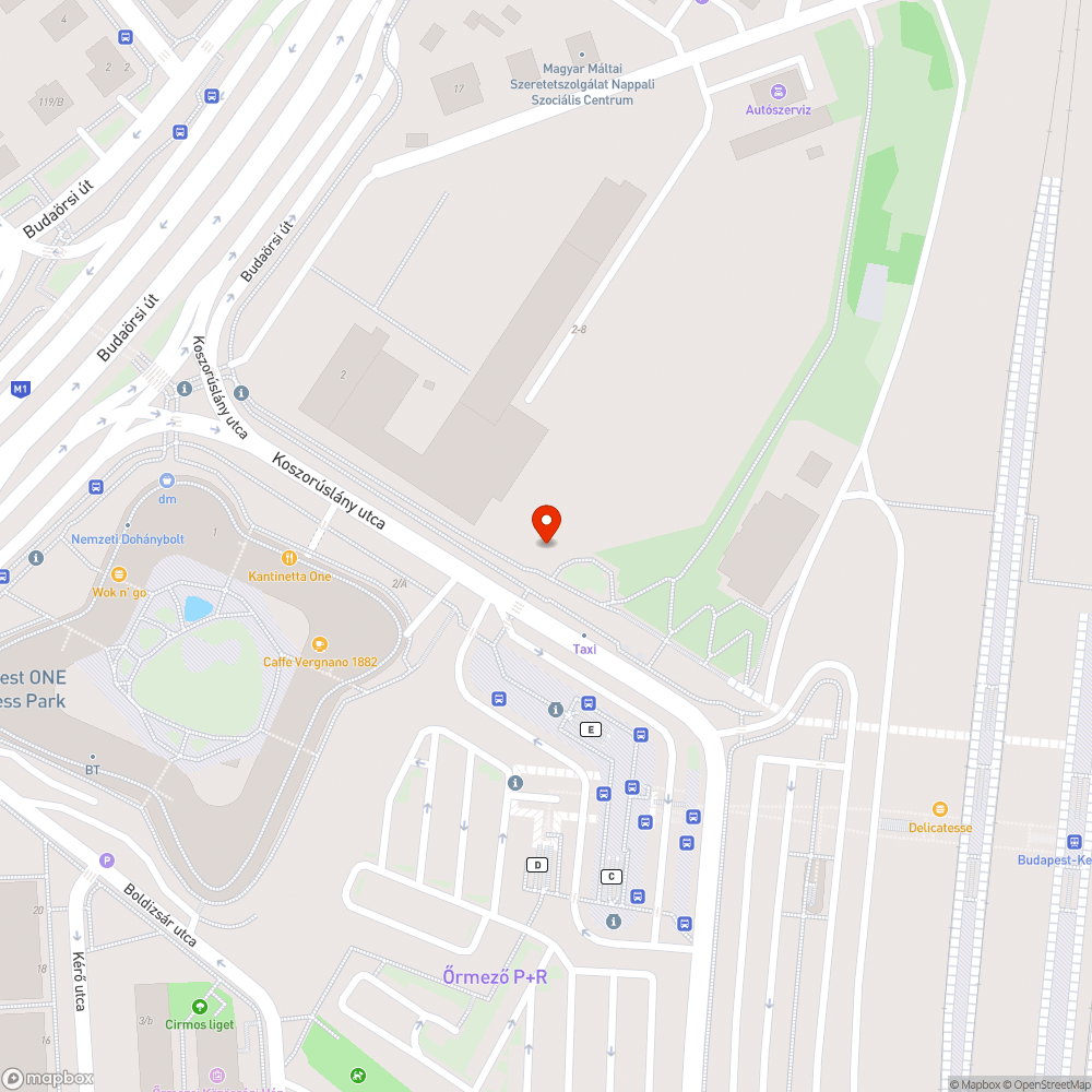 Koszorúslány utca szemét bejelentés helye