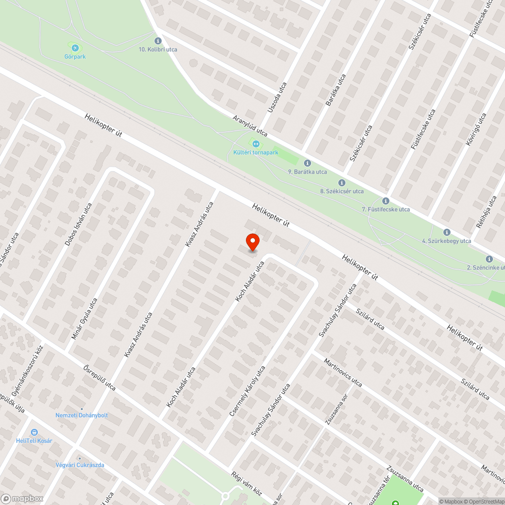 Út szélén álló autó bejelentés helye