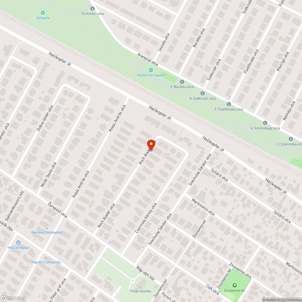 Út szélén parkoló tréler bejelentés helye