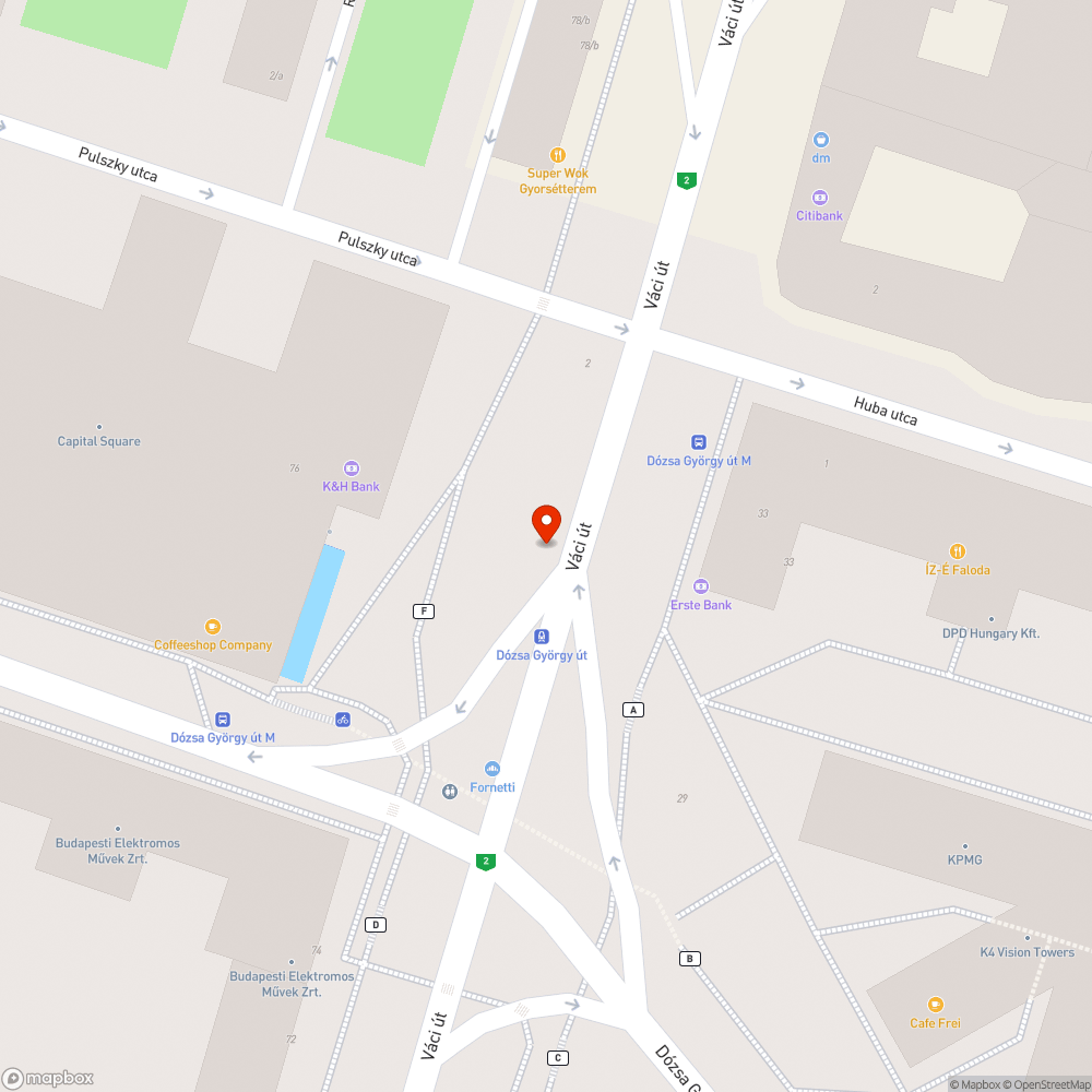 Utcabútor bejelentés helye