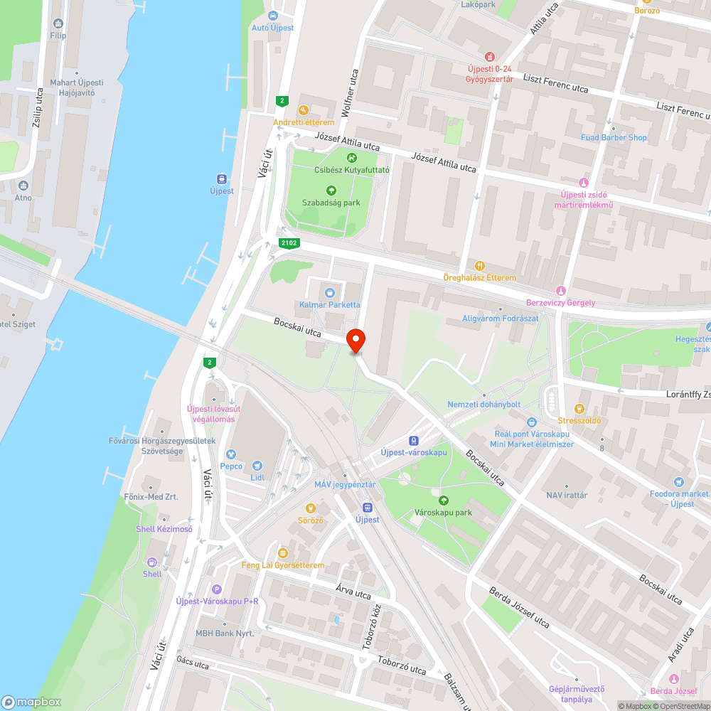 Kátyú bejelentés helye