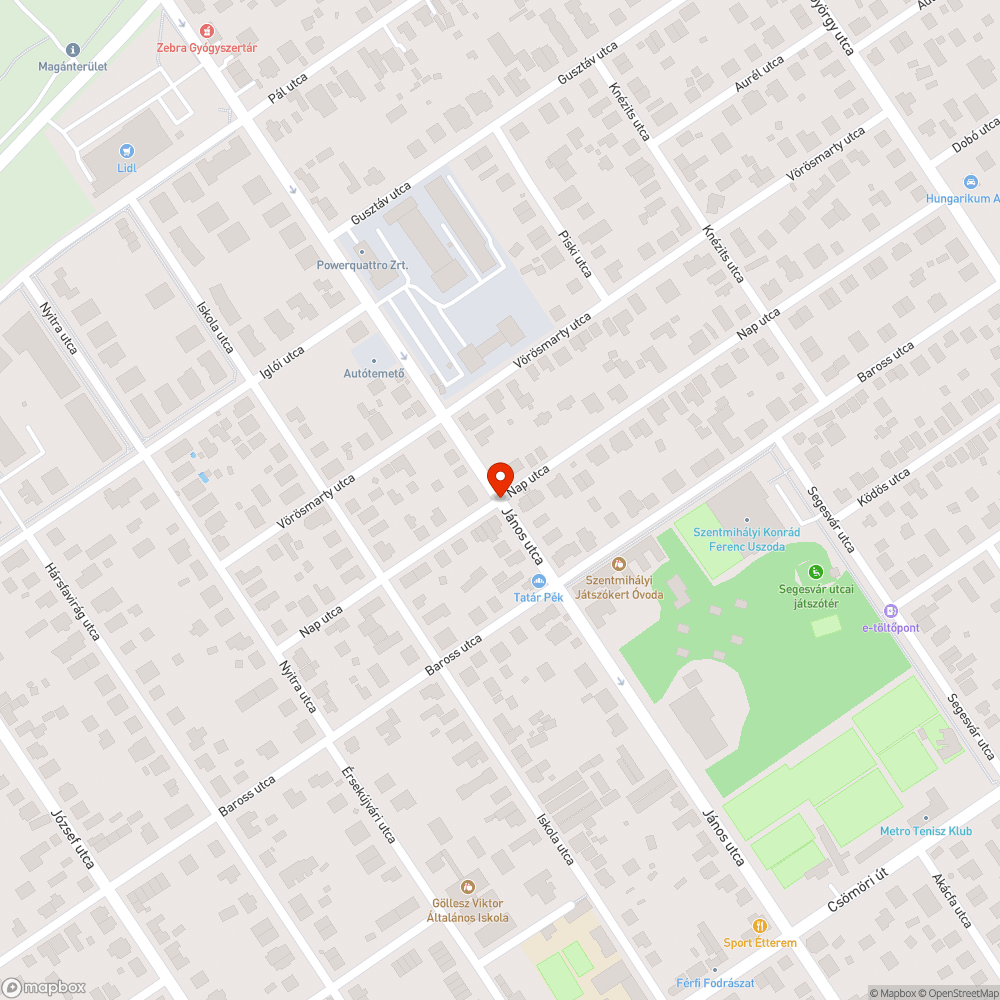 Lekopott kerékpársáv bejelentés helye