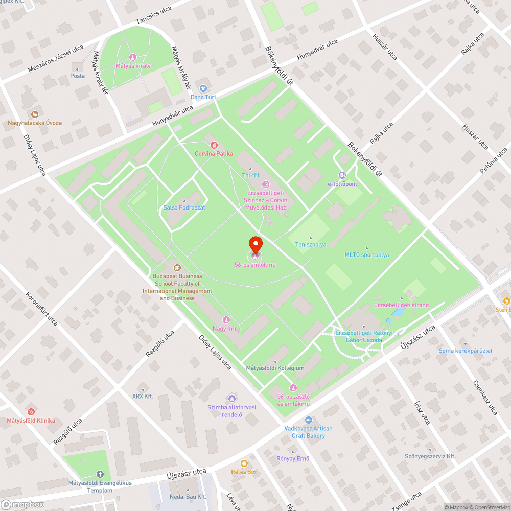 Betört lámpa bejelentés helye