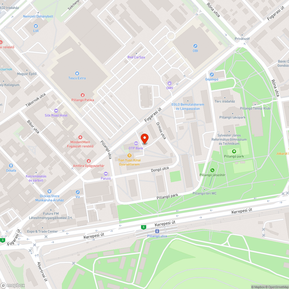 Kátyú bejelentés helye