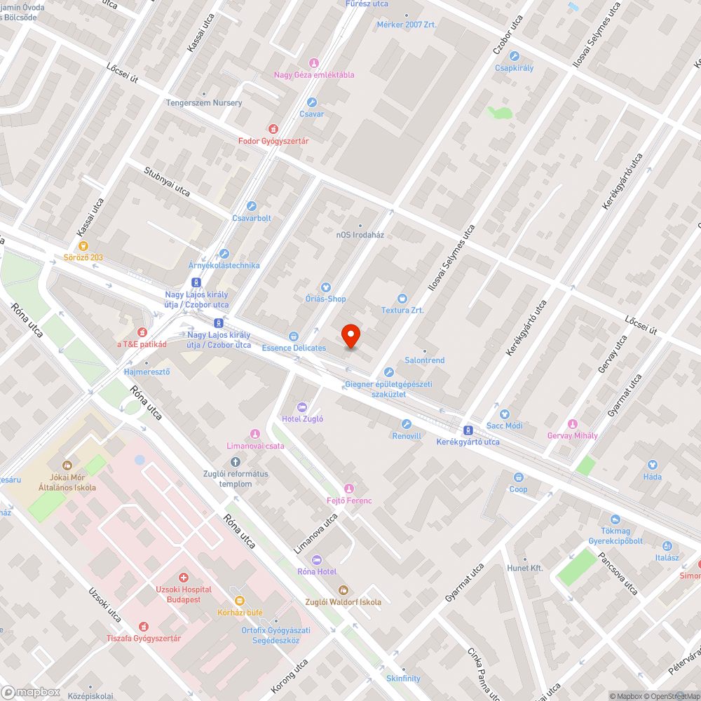 Elhagyott autó bejelentés helye