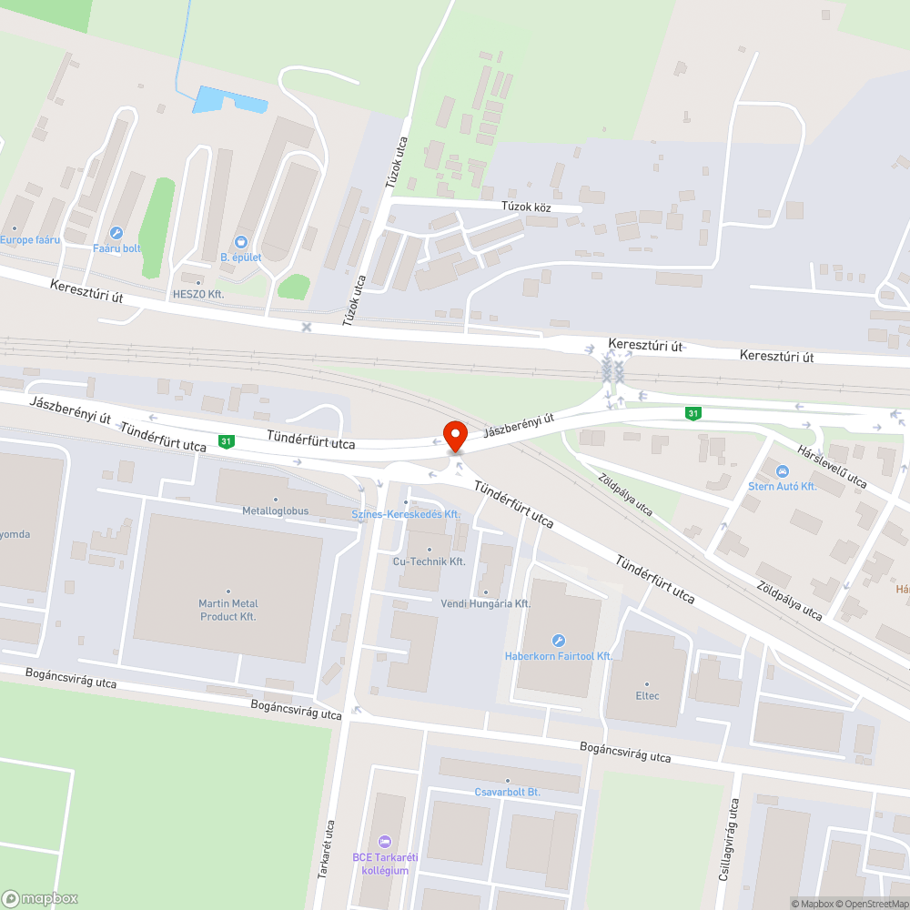 Borzasztó kereszteződés bejelentés helye