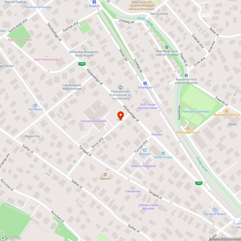 Kátyú bejelentés helye