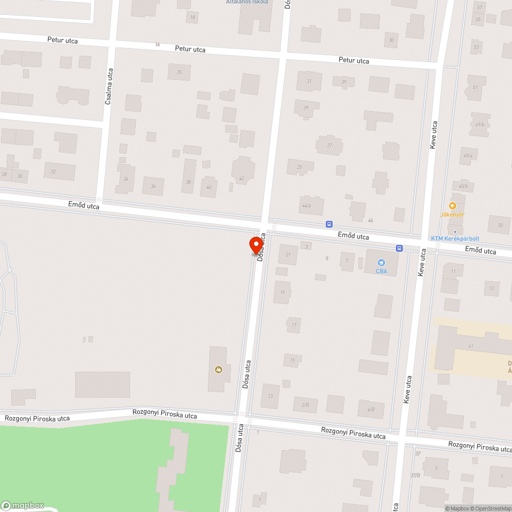 Elhagyott jármű bejelentés helye