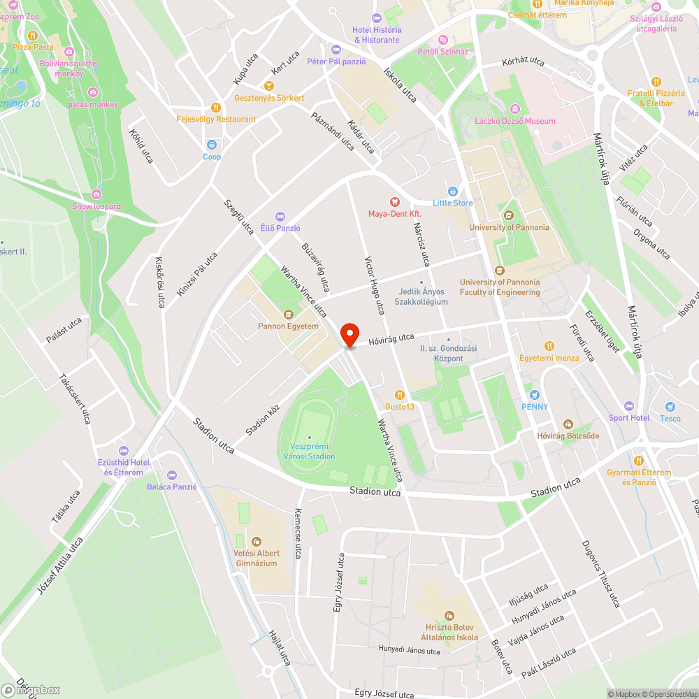 Kiégett utcai lámpa bejelentés helye