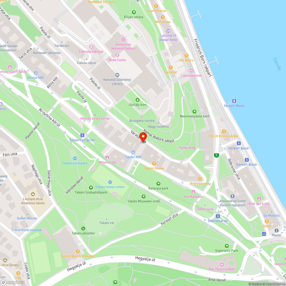 Beszakadt járda bejelentés helye