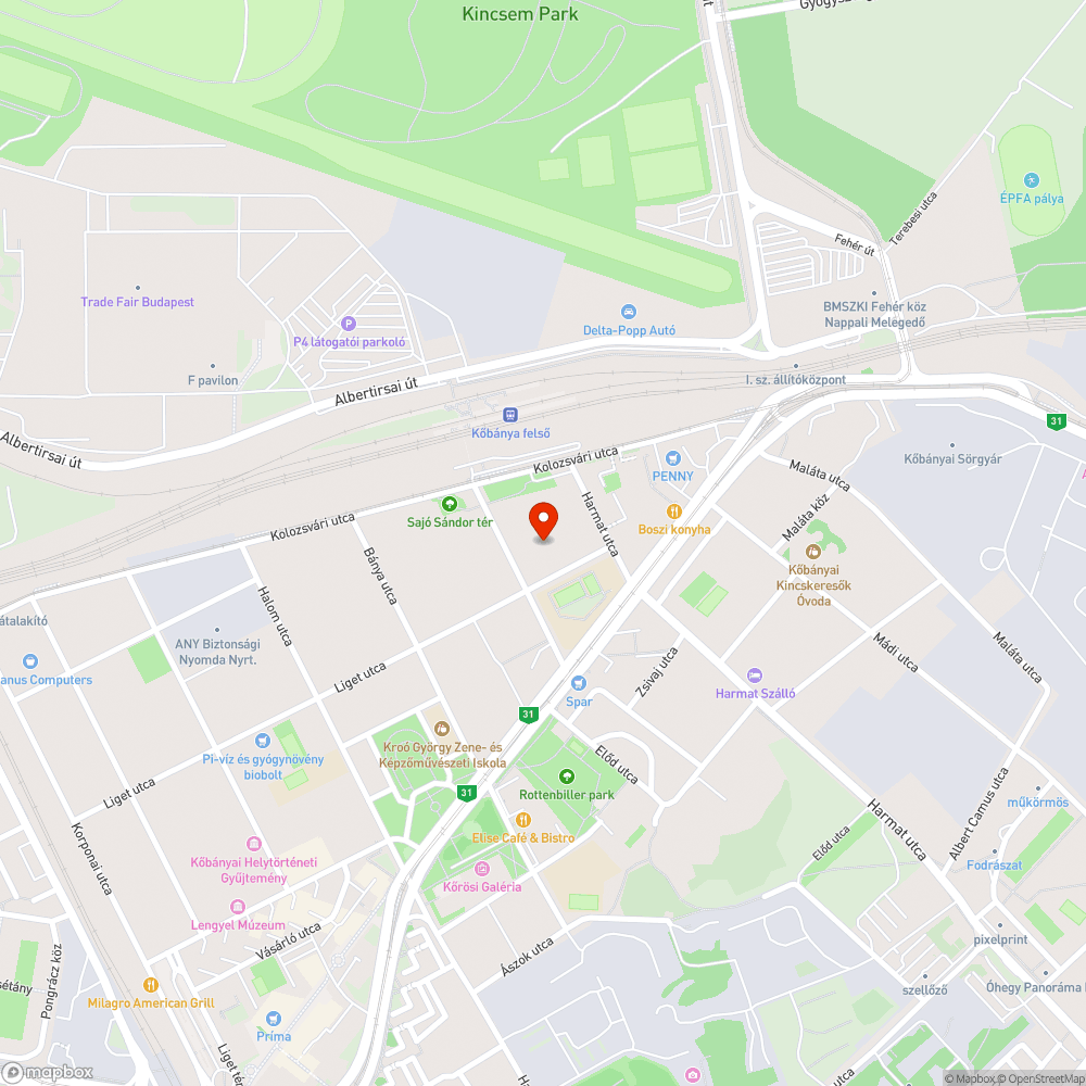 Ellehetetlenített mikromobilitás bejelentés helye