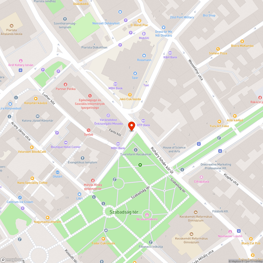 Parkolási rend a Szabadság téren bejelentés helye