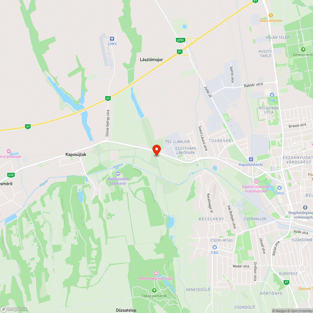 Befejezetlen kerékpárút bejelentés helye