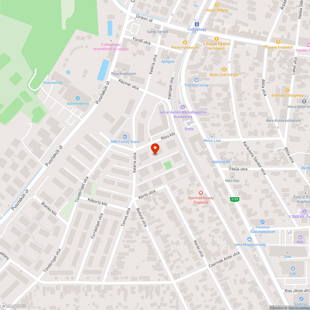 Parkoló autó bejelentés helye