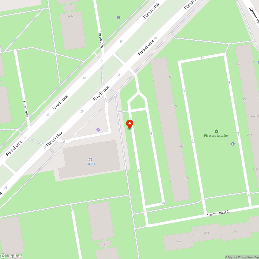 Besüllyedt esőlefolyó és parkoló rész bejelentés helye
