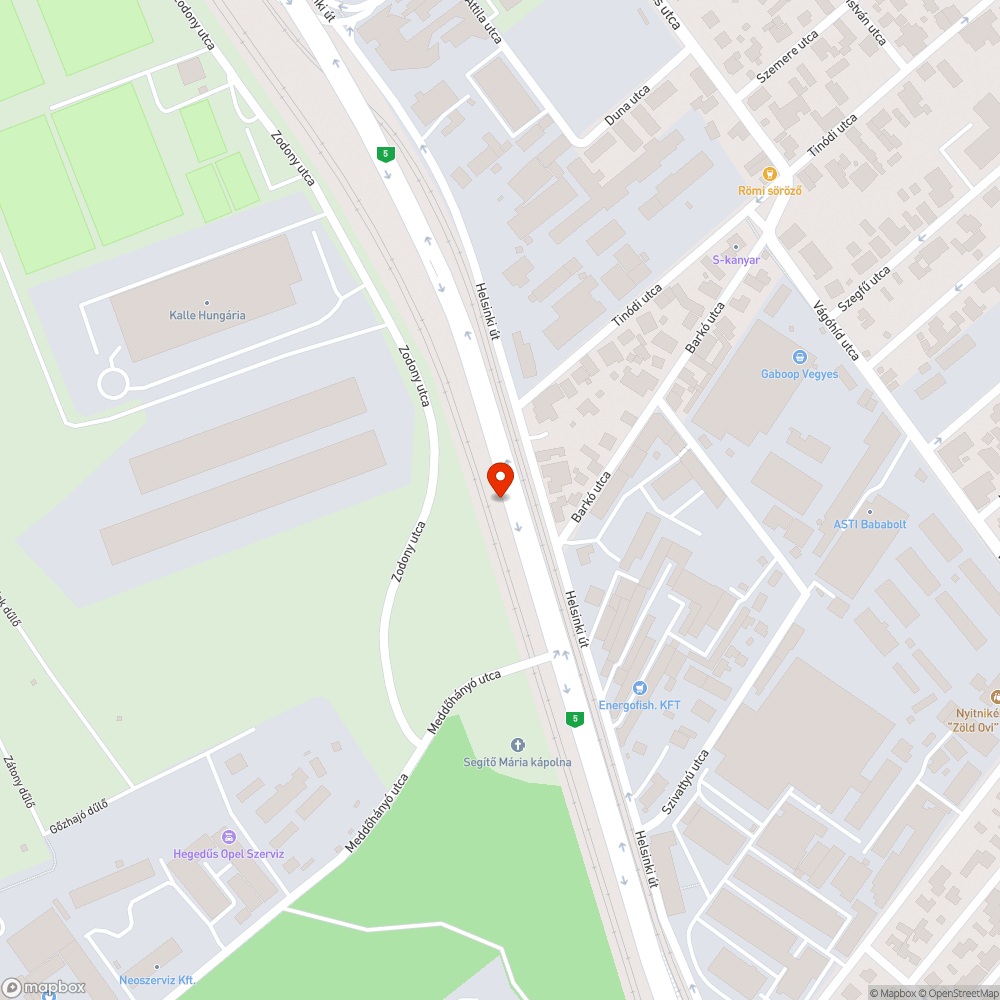 Eltűnt napelem MÁV bejelentés helye