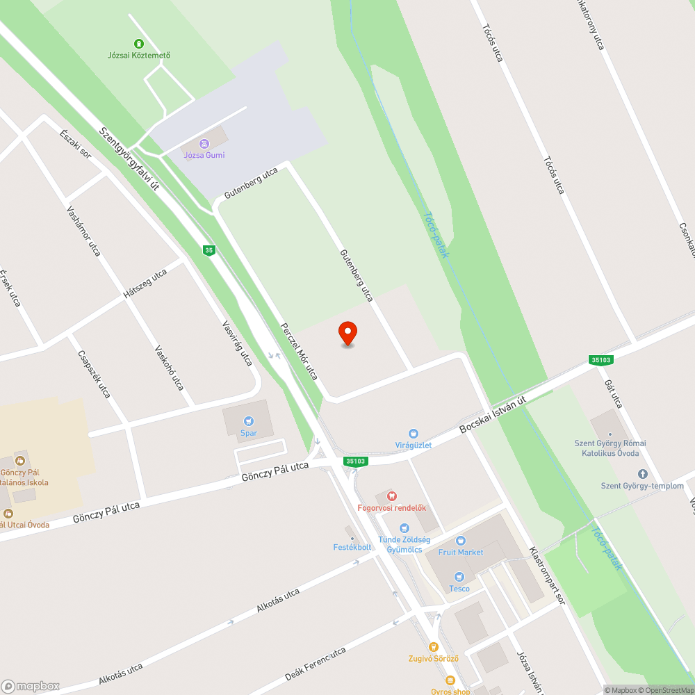 Benőtt műemlék bejelentés helye