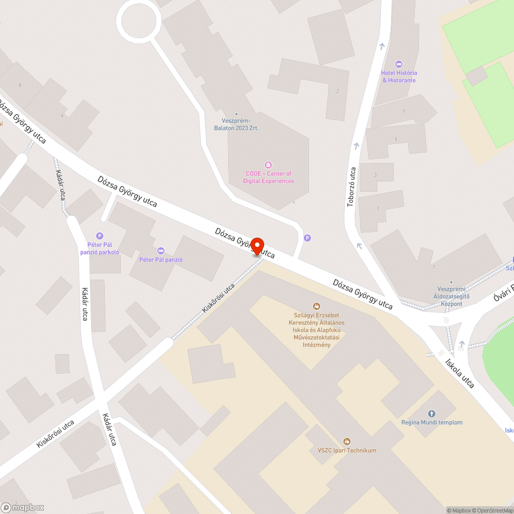 Hiányzó korlát bejelentés helye