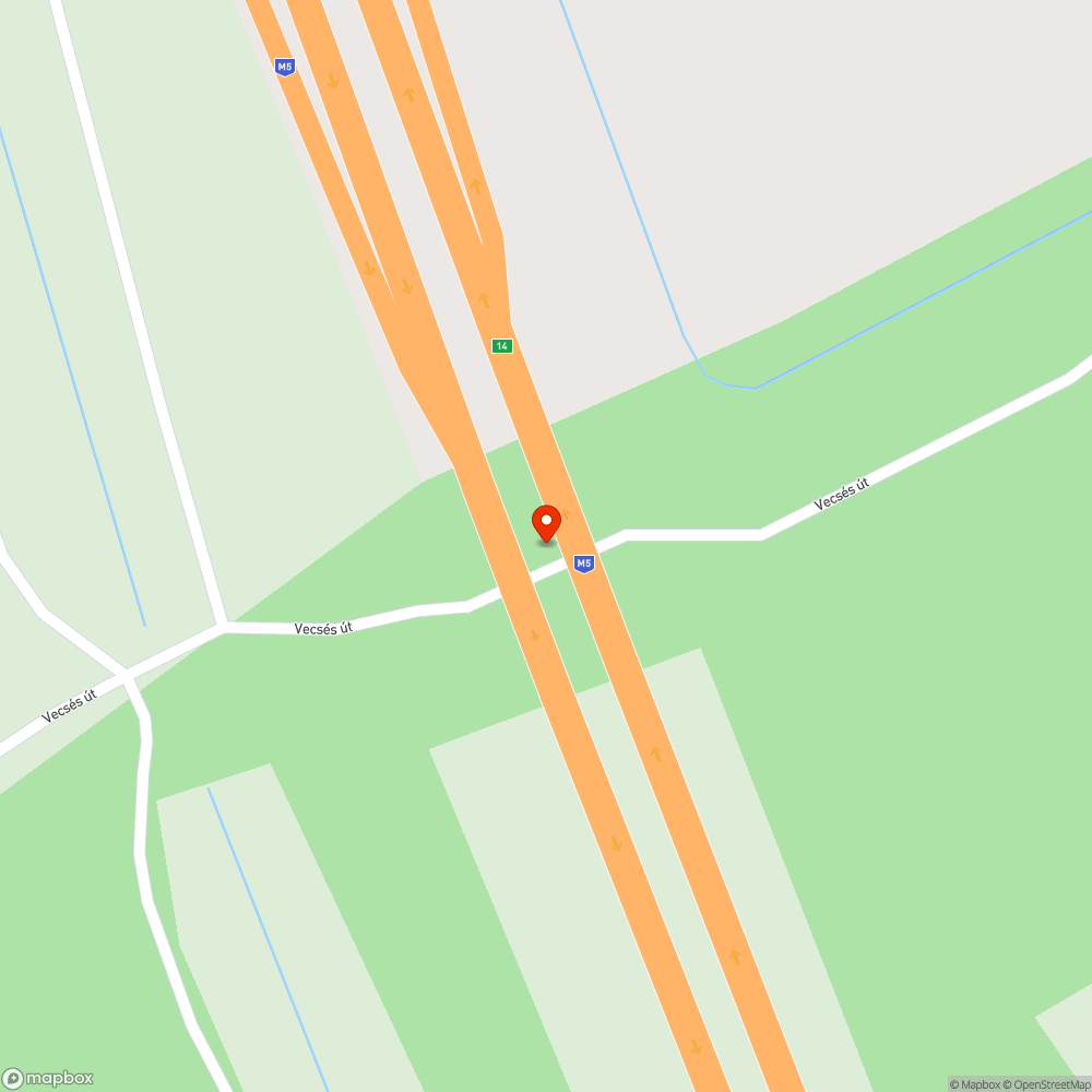 Szemét az autópálya alatt bejelentés helye