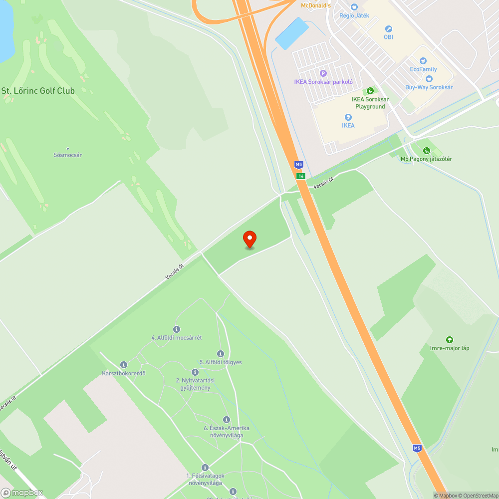 Szemét az IKEA mögött bejelentés helye