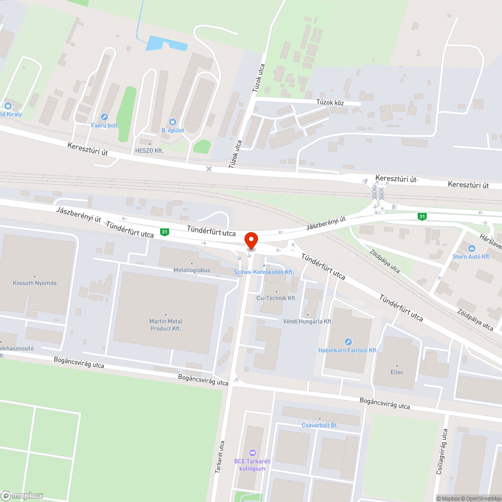 Egy nagyon rongálódott fekvő rendőr bejelentés helye