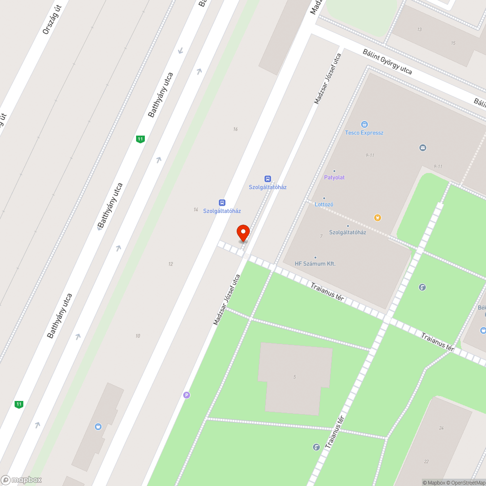 Kidöntött poller bejelentés helye