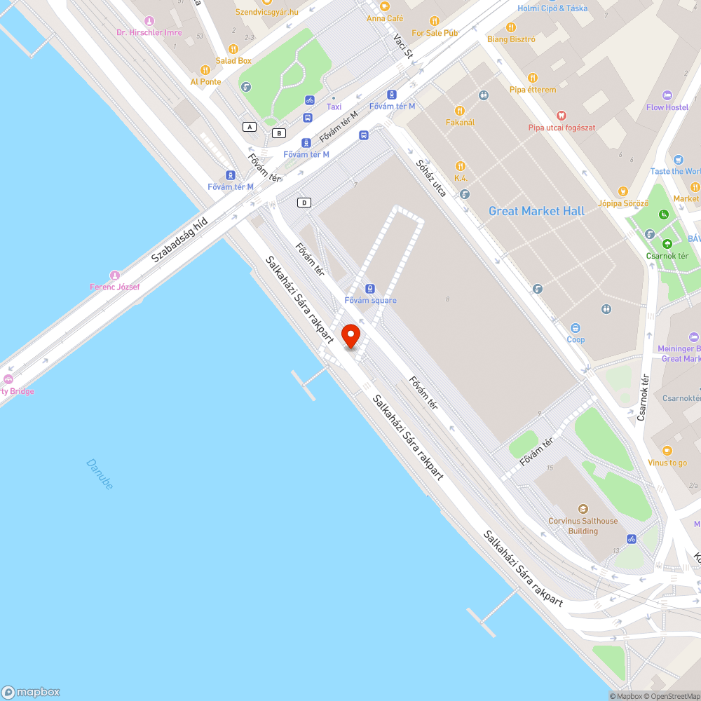 Firkák a Fővám téren bejelentés helye
