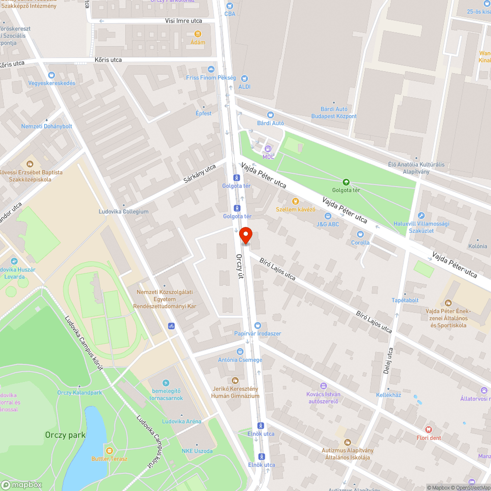 Valami üreg a járda alatt bejelentés helye