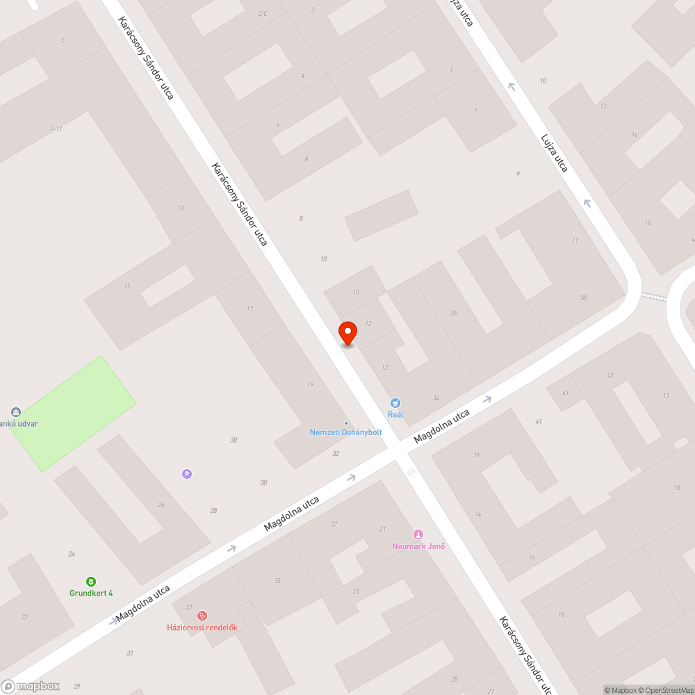 Döglött macska bejelentés helye