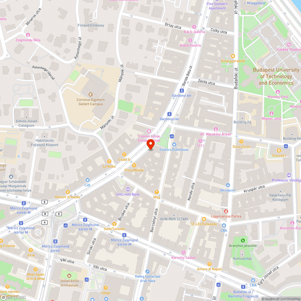 Fiatal fa a Bartók Béla úton mindjárt kidől bejelentés helye