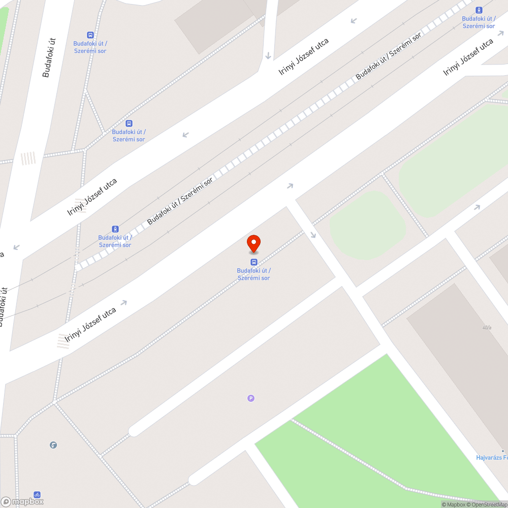 Villogó Citylight - Budafoki út / Szerémi sor bejelentés helye